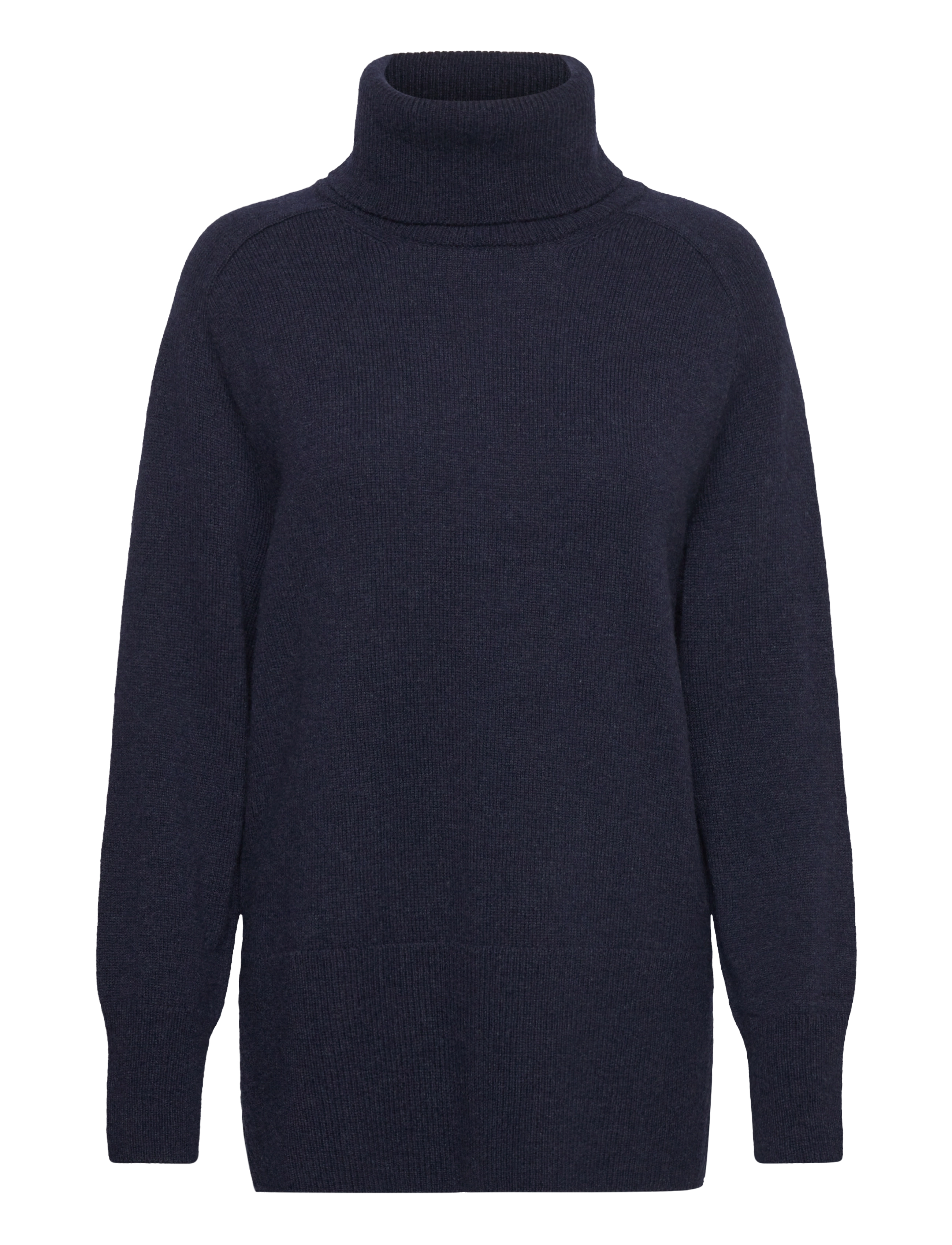 GANT - HERRINGBONE DETAIL ROLLNECK - evening blue - 1