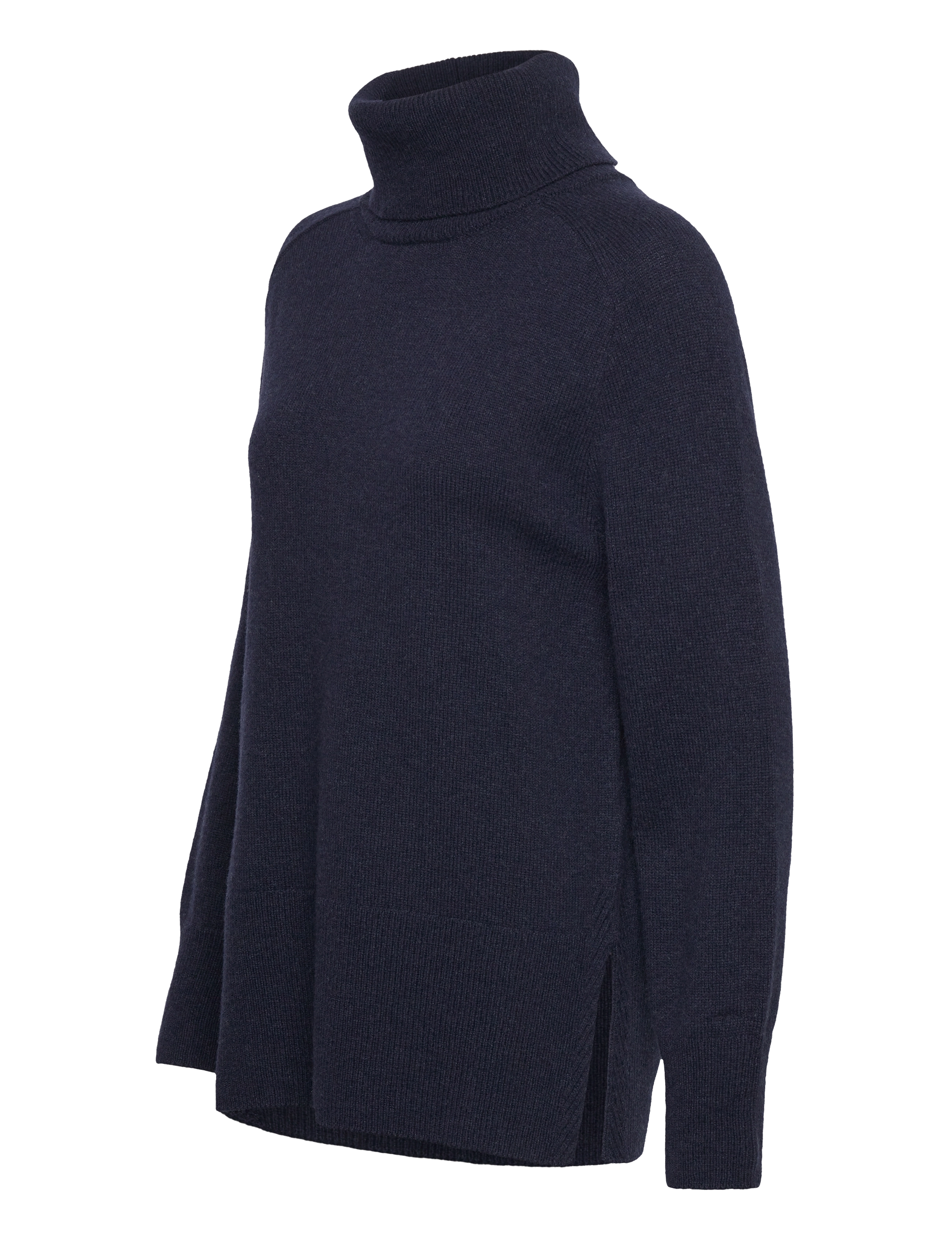 GANT - HERRINGBONE DETAIL ROLLNECK - evening blue - 3