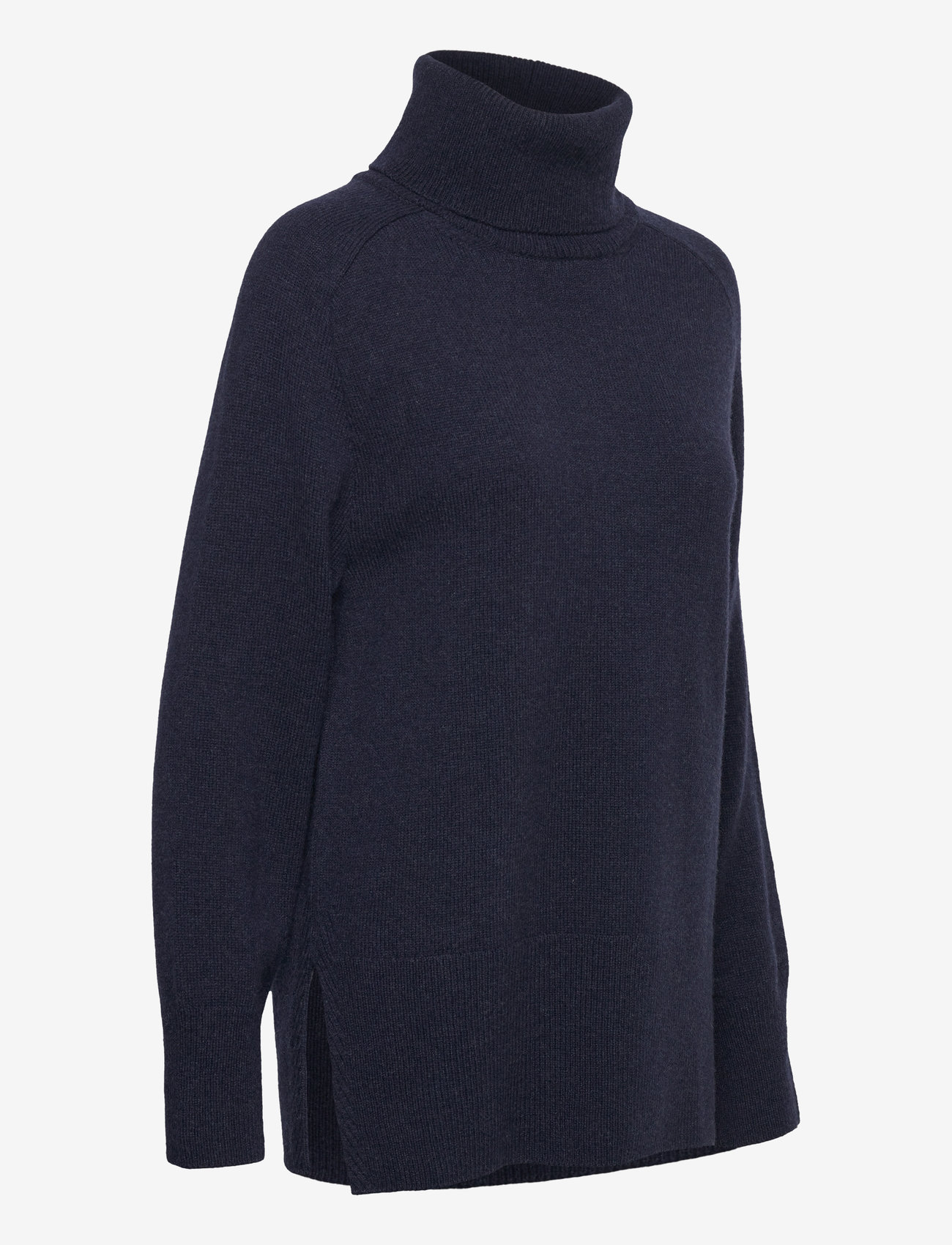 GANT - HERRINGBONE DETAIL ROLLNECK - evening blue - 3