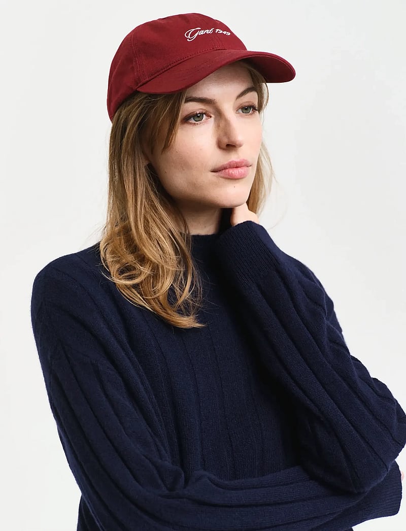 GANT - WIDE RIBBED WOOL STAND COLLAR - striktrøjer - evening blue - 3