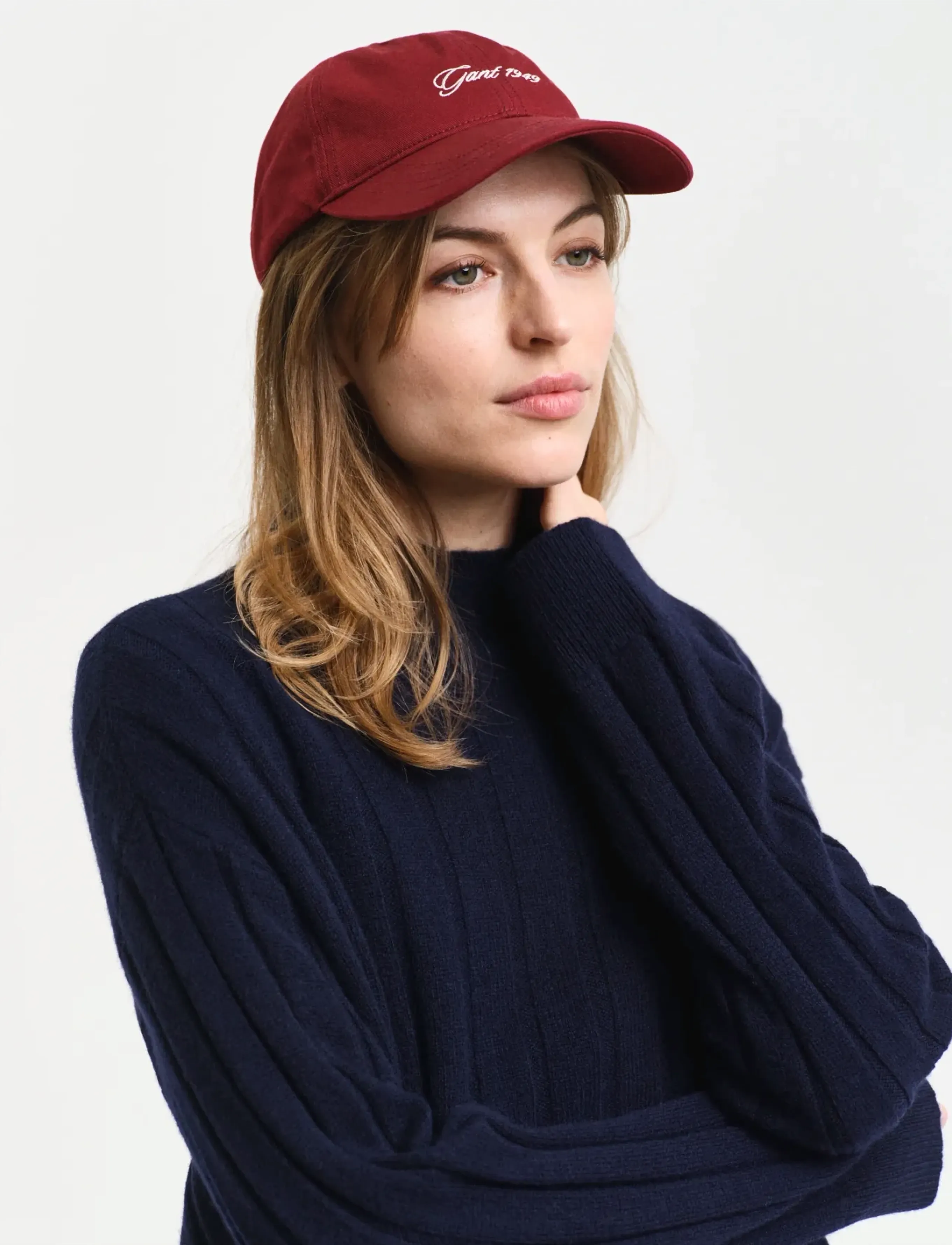 Gant - WIDE RIBBED WOOL STAND COLLAR - jumpers - evening blue - 3