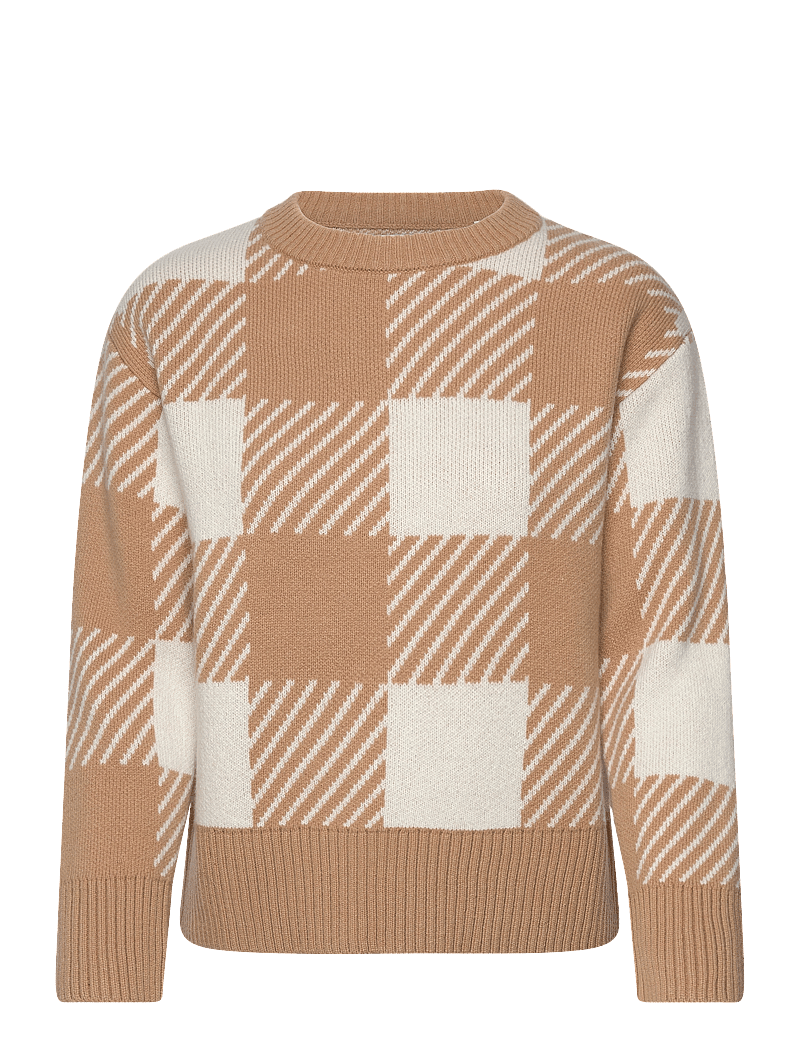 GANT - BUFFALO CHECKED C-NECK - sviitrid - caramel beige - 1