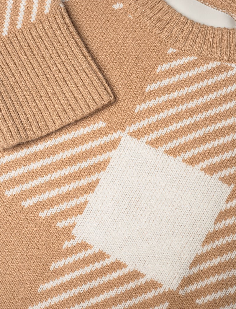 GANT - BUFFALO CHECKED C-NECK - sviitrid - caramel beige - 5