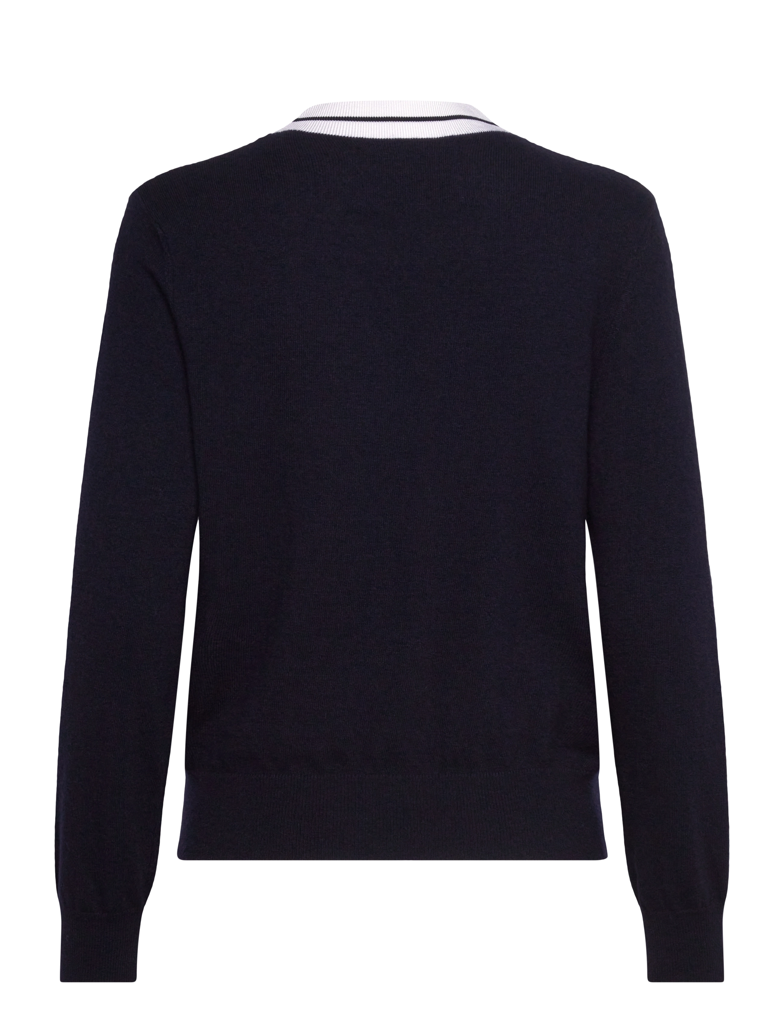 GANT - CONTRAST V-NECK - evening blue - 2