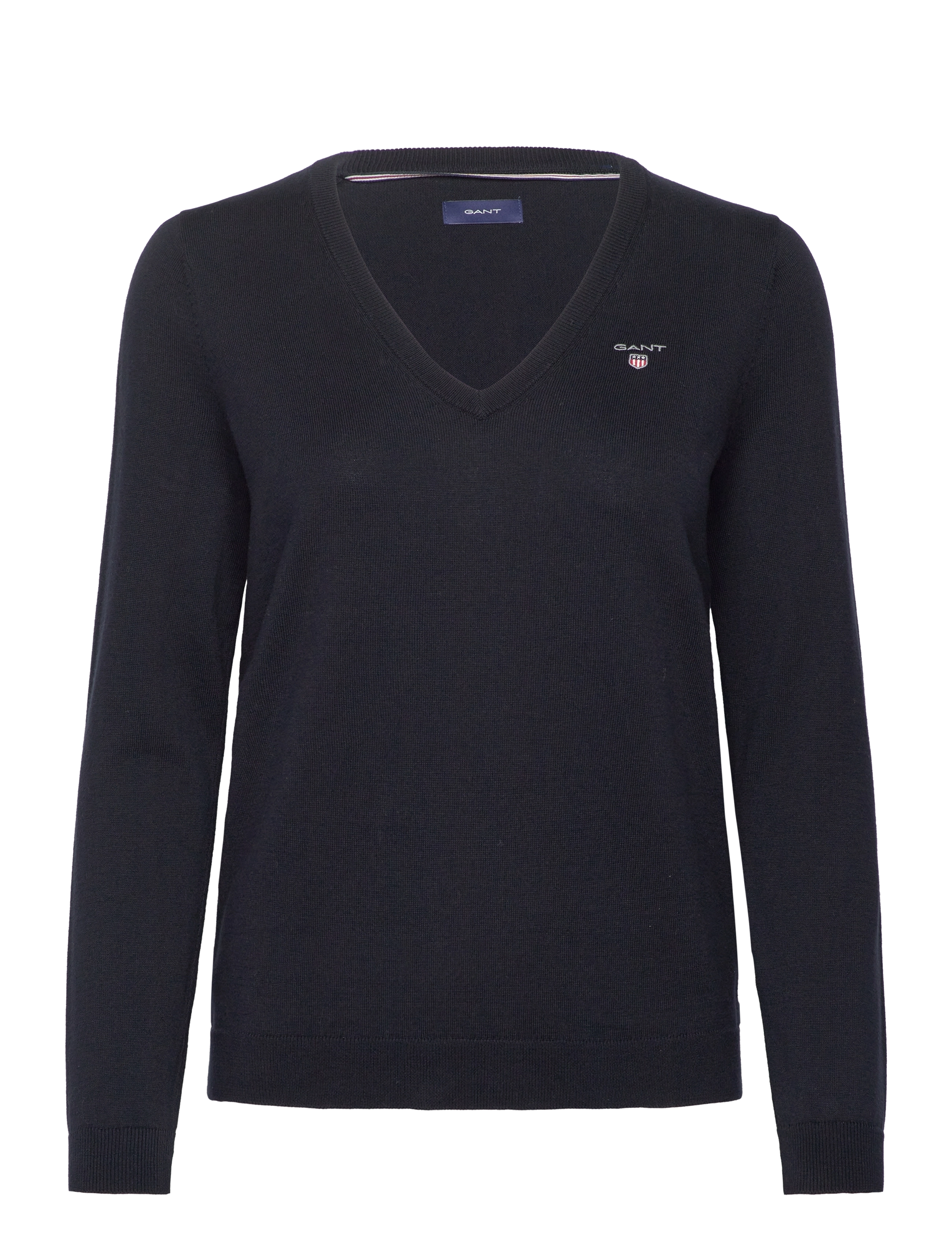 COTTON V-NECK - EVENING BLUE