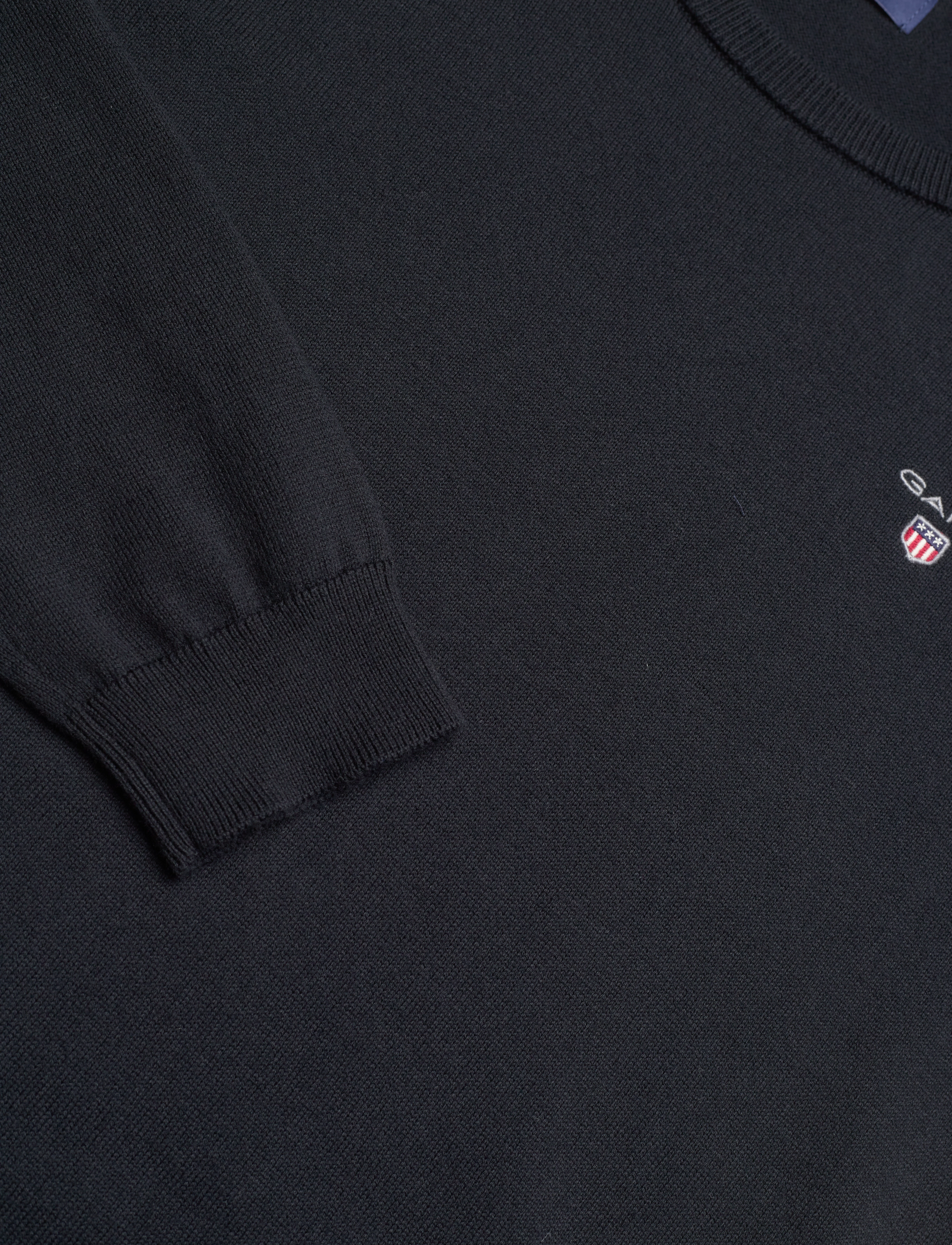 Gant - COTTON C-NECK - trøjer - evening blue - 2