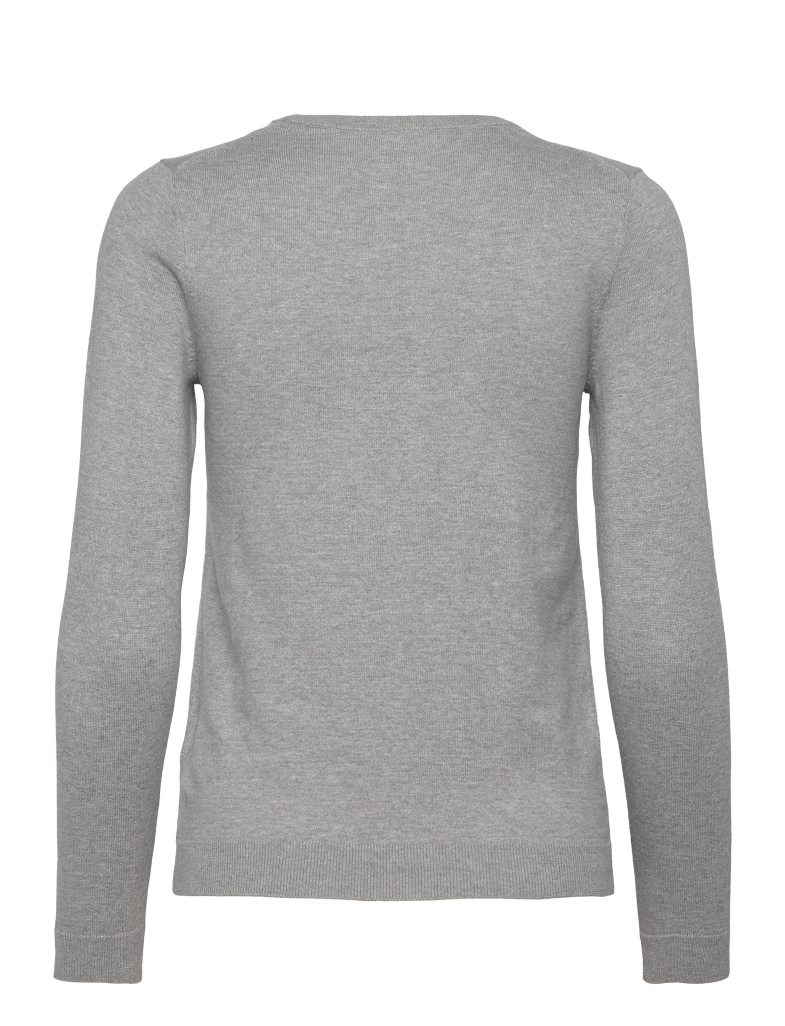 Gant - COTTON C-NECK - trøjer - grey melange - 1