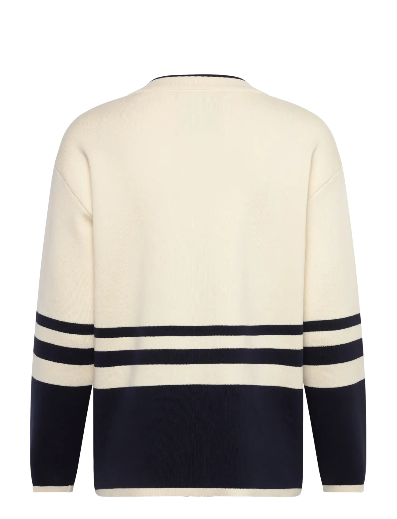 Gant - GANT VARSITY V-NECK CARDIGAN - cream - 2