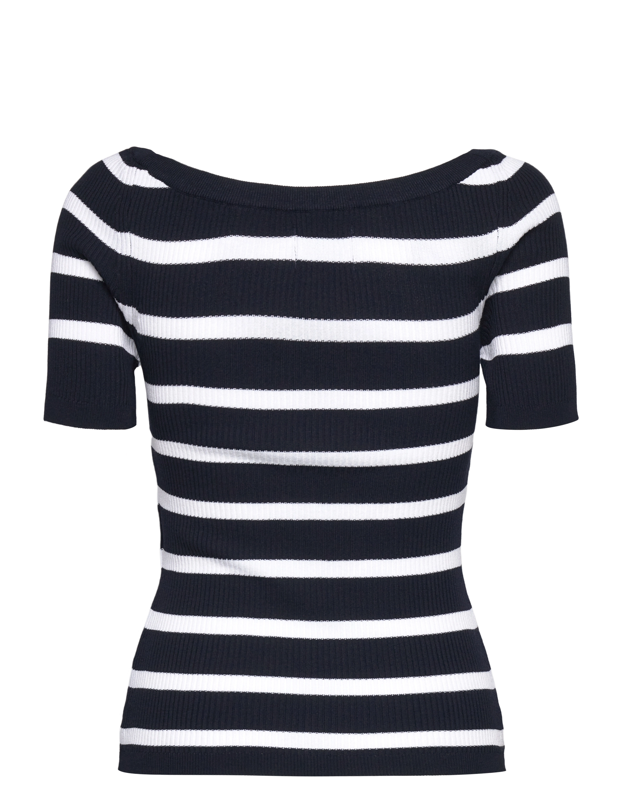 Gant - STRIPED RIB KNIT OFF SHOULDER SS - evening blue - 2