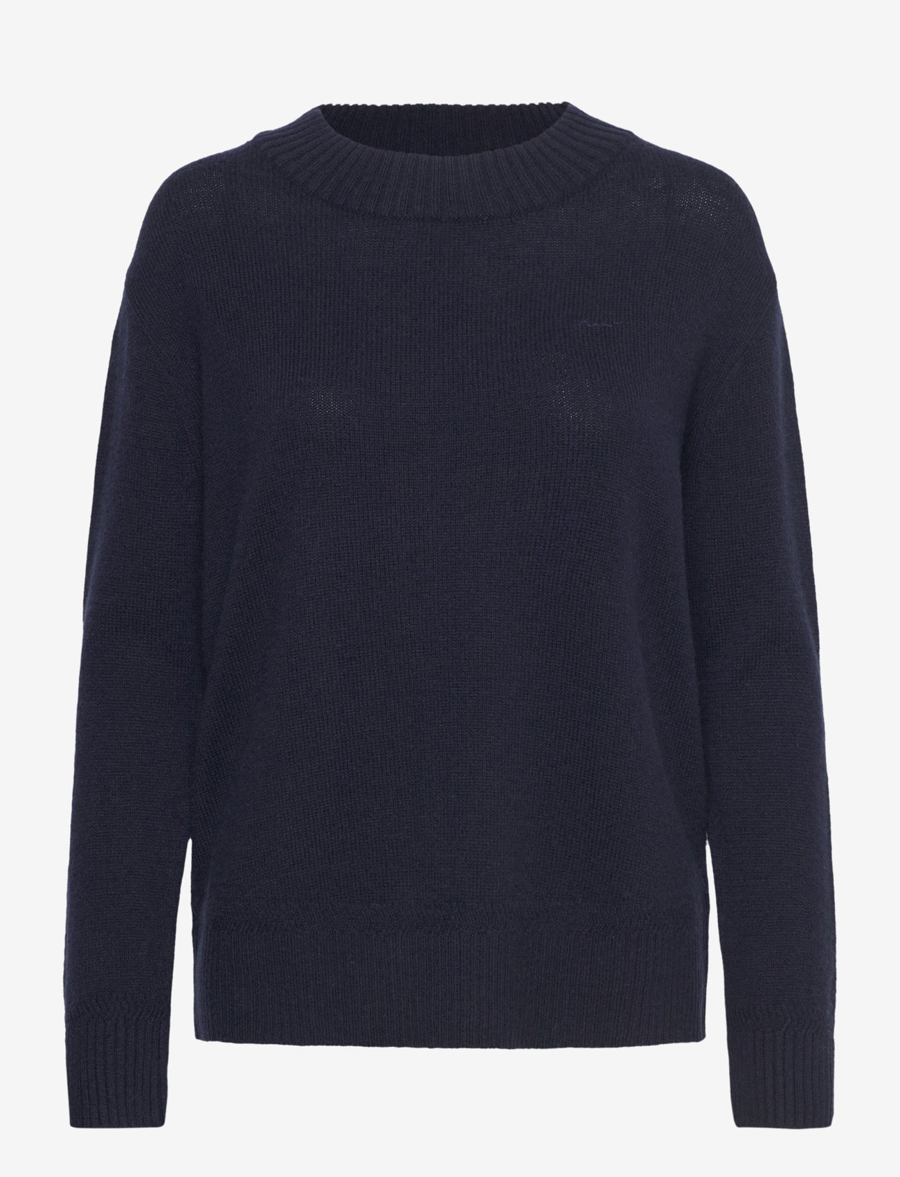 GANT - WOOL BLEND STAND COLLAR - evening blue - 0