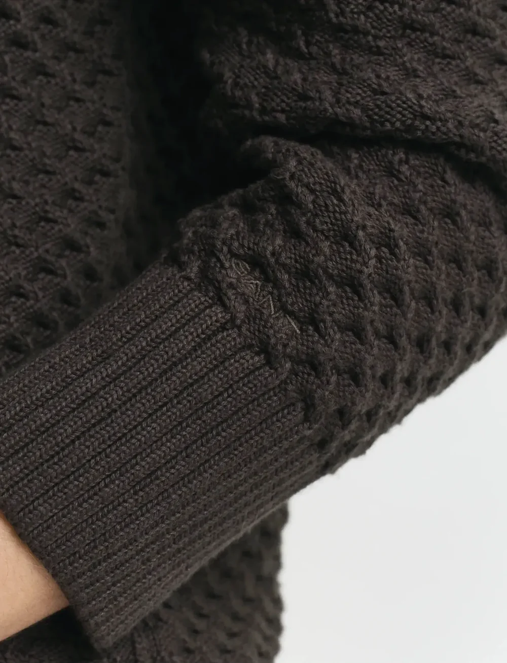 GANT - COTTON TEXTURE HALF ZIP - stickade tröjor - dark moss green - 5