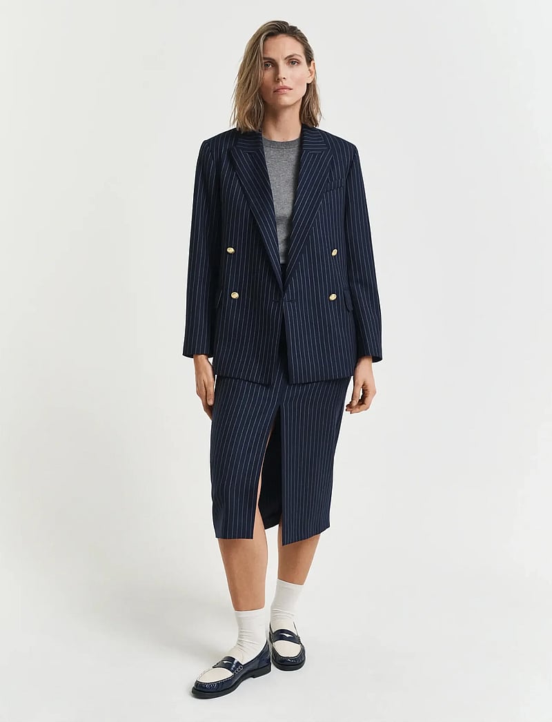 GANT - LIGHT KNIT SS C-NECK - kashmir - charcoal melange - 4