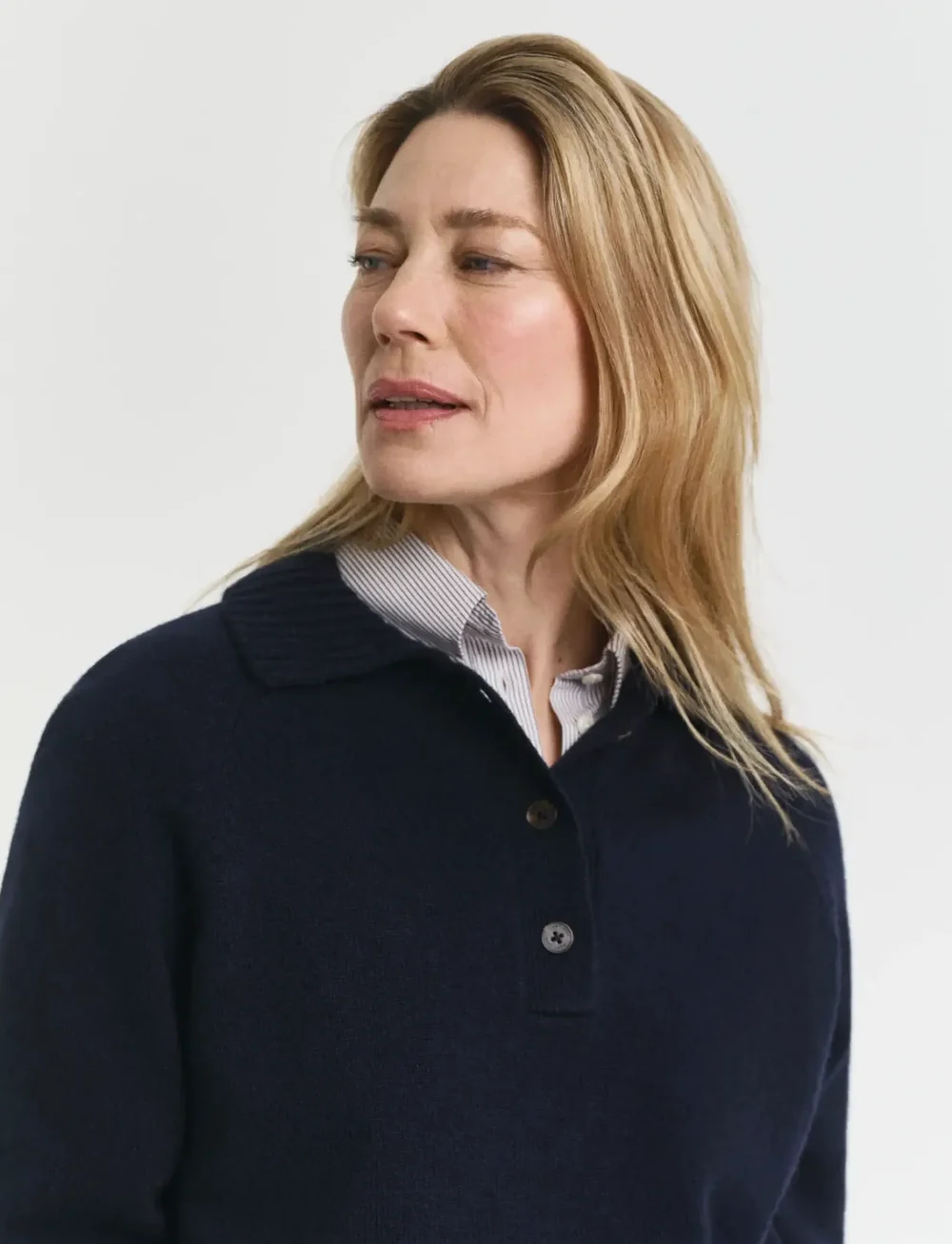 GANT - WOOL KNIT RUGGER - stickade tröjor - evening blue - 4