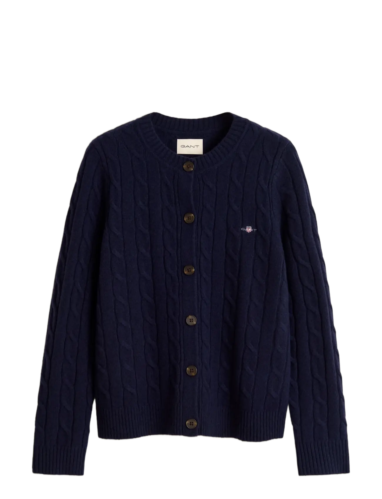 Lambswool Cable Knit Cardigan
