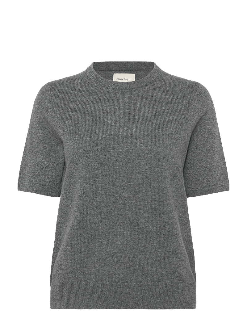 GANT - SUPERFINE LAMBSWOOL SS C-NECK - pullover - charcoal melange - 0