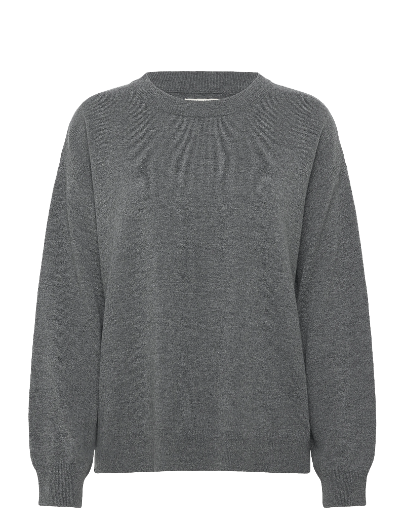 Gant - SUPERFINE LAMBSWOOL C-NECK - sviitrid - charcoal melange - 0