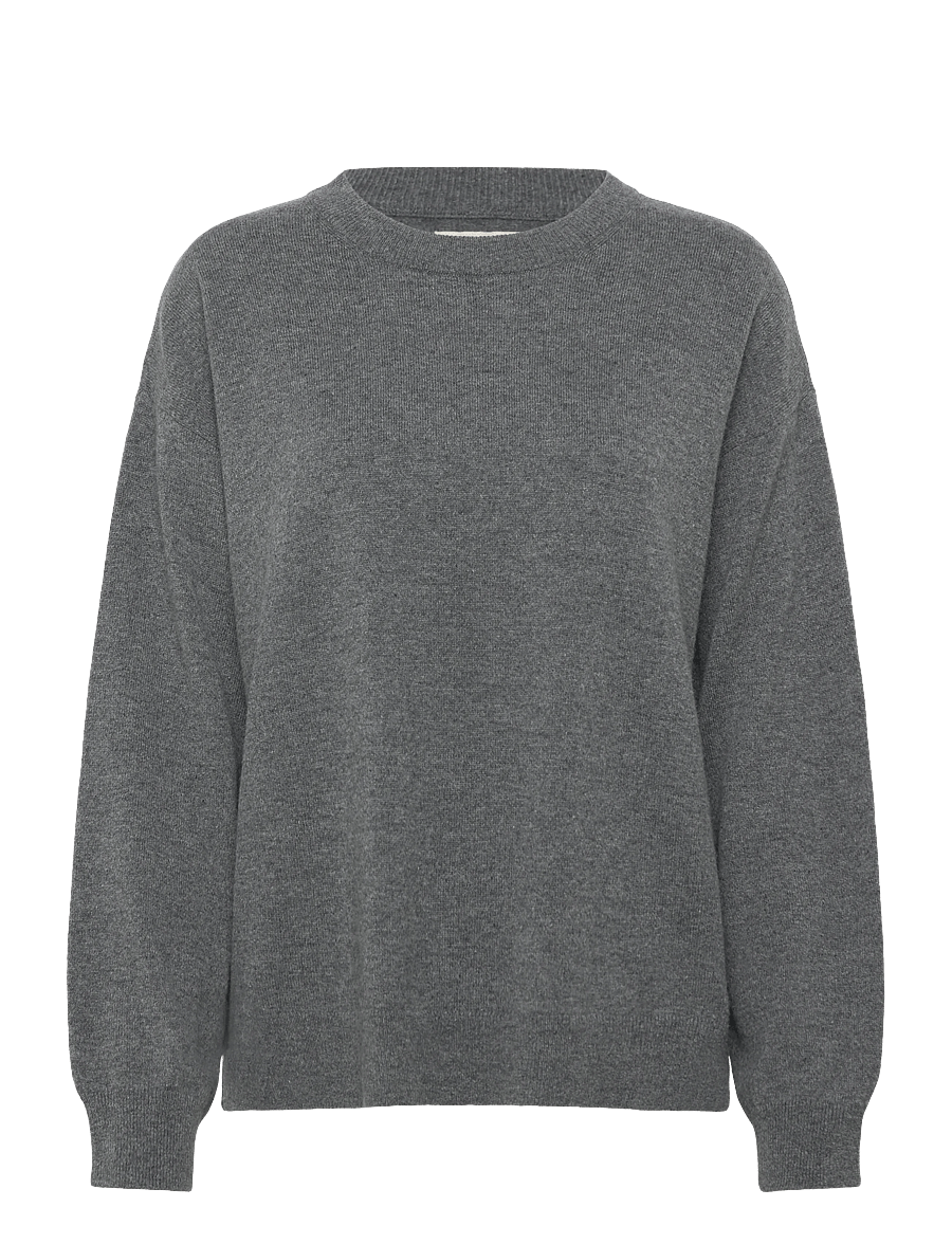 Gant - SUPERFINE LAMBSWOOL C-NECK - kampsunid - charcoal melange - 1