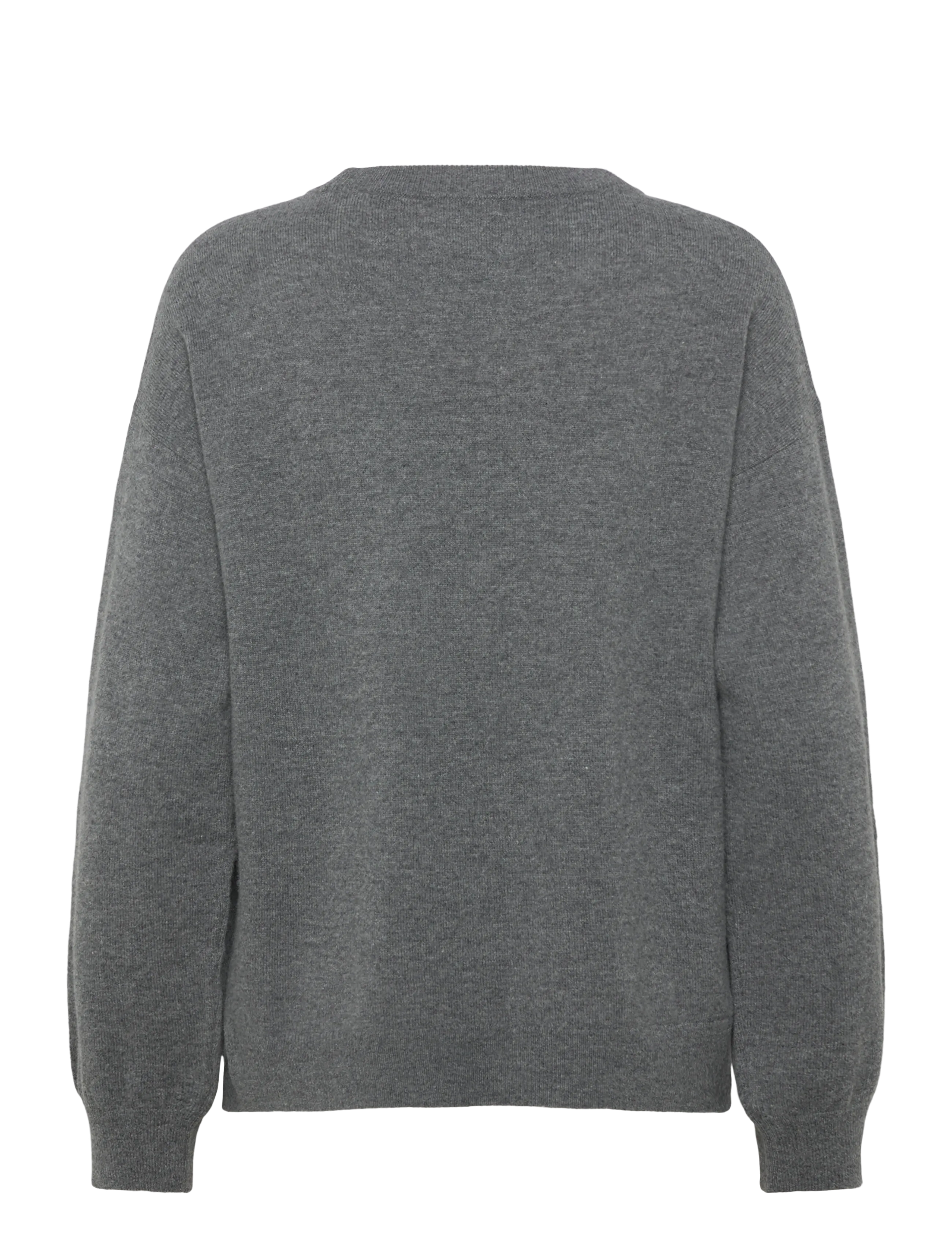 Gant - SUPERFINE LAMBSWOOL C-NECK - jumpers - charcoal melange - 1