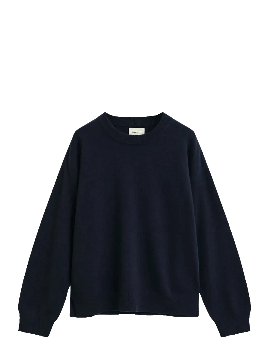 Gant - SUPERFINE LAMBSWOOL C-NECK - pullover - evening blue - 0