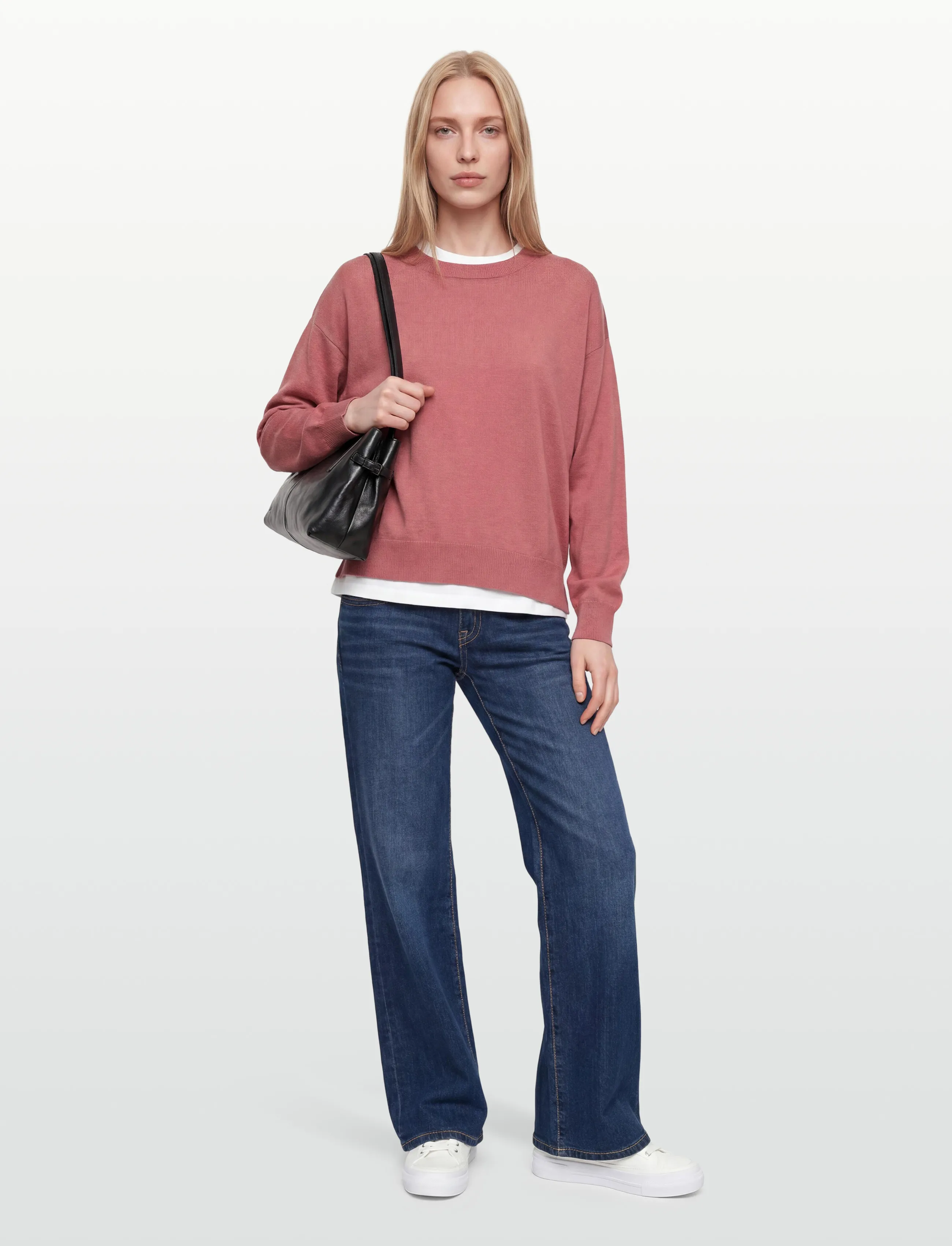Gant - SUPERFINE LAMBSWOOL C-NECK - sviitrid - faded brick - 0