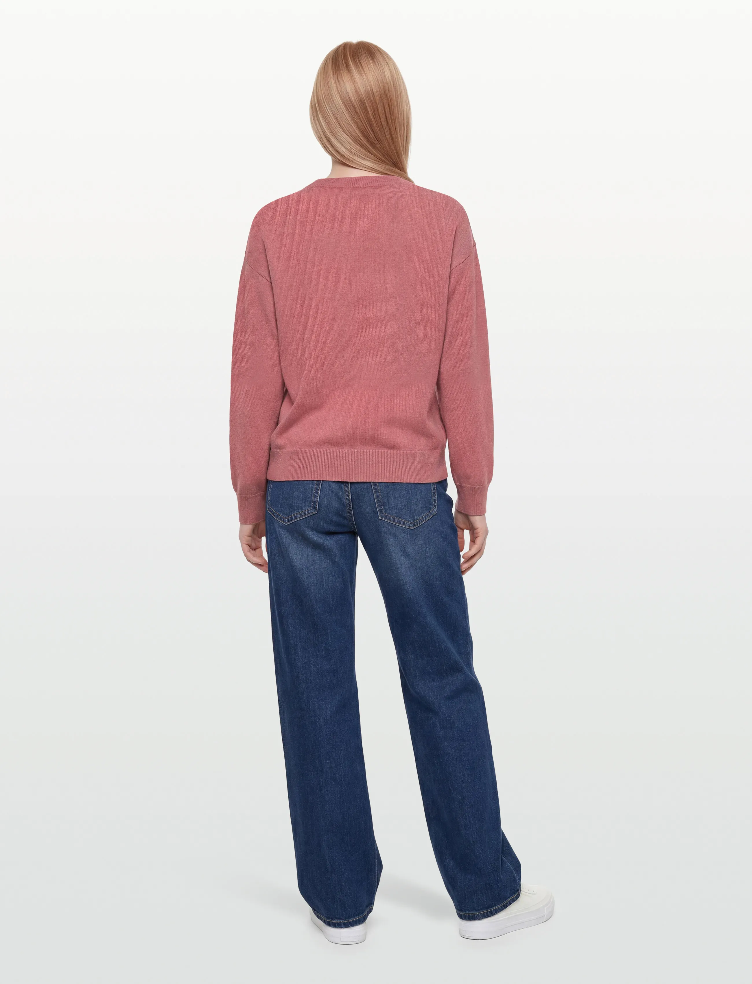 Gant - SUPERFINE LAMBSWOOL C-NECK - sviitrid - faded brick - 4