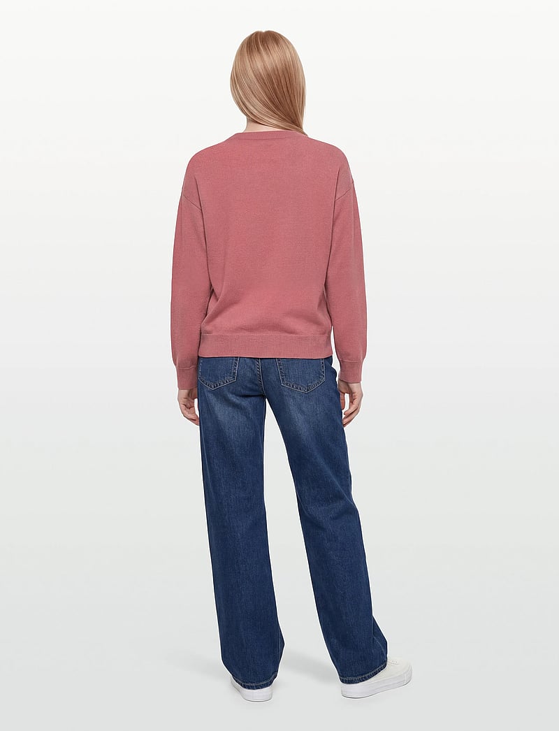 Gant - SUPERFINE LAMBSWOOL C-NECK - pullover - faded brick - 4