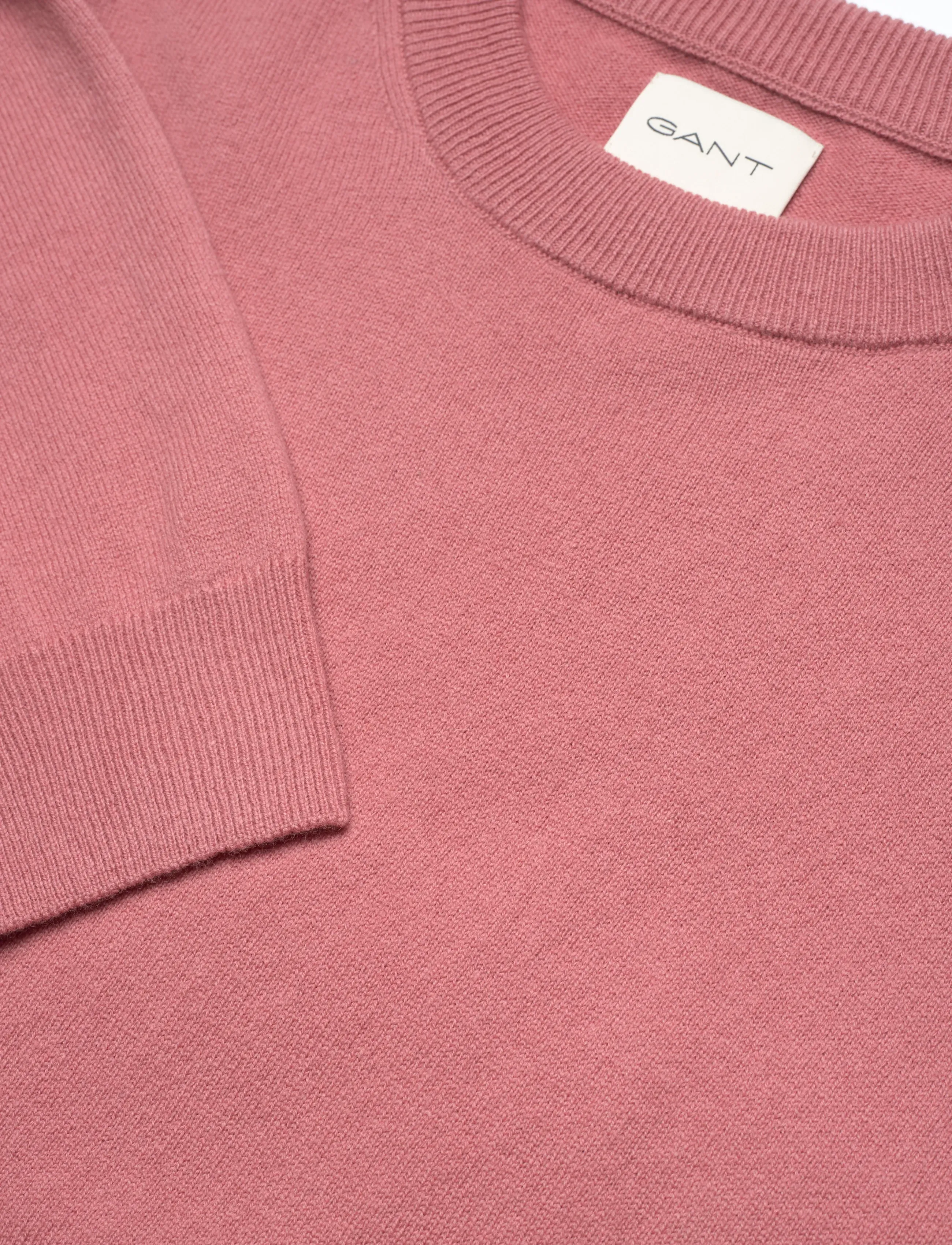 Gant - SUPERFINE LAMBSWOOL C-NECK - sviitrid - faded brick - 5