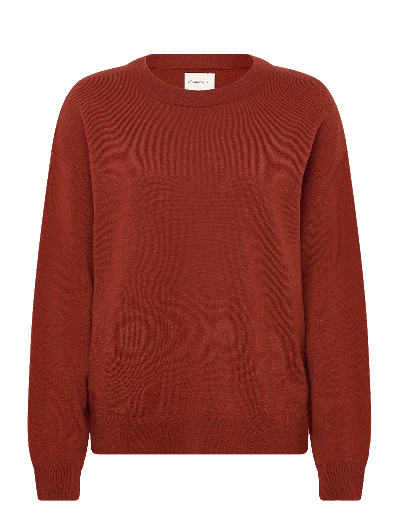 GANT - SUPERFINE LAMBSWOOL C-NECK - pullover - modern rust - 0