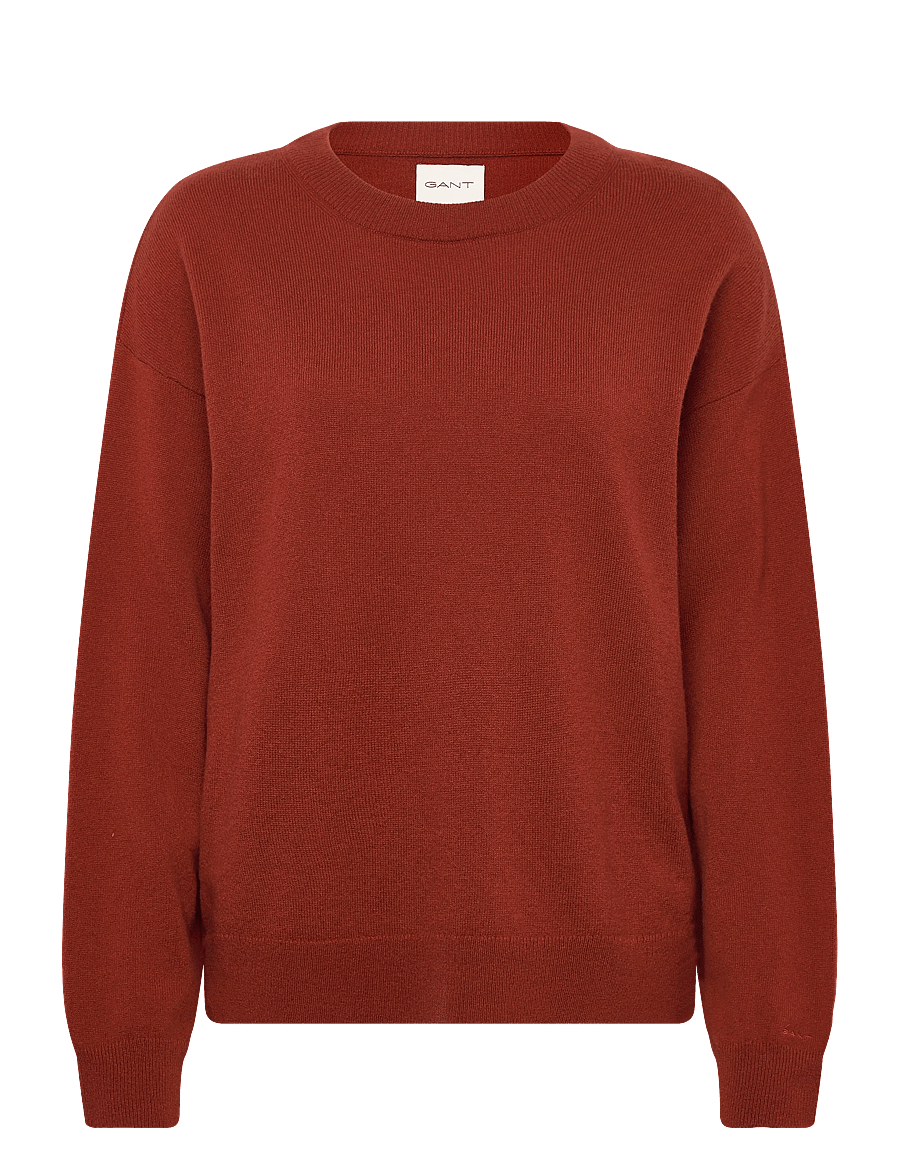 Gant - SUPERFINE LAMBSWOOL C-NECK - stickade tröjor - modern rust - 0