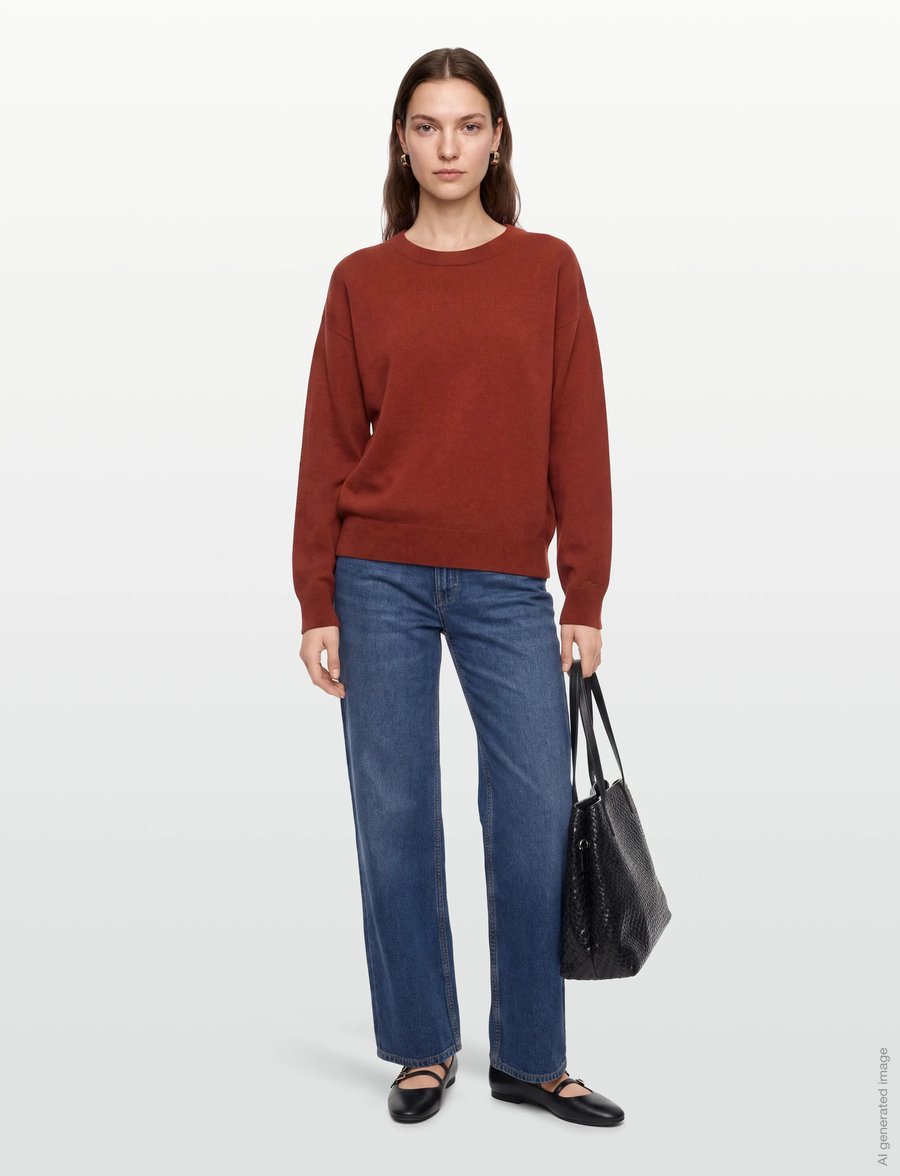 Gant - SUPERFINE LAMBSWOOL C-NECK - pullover - modern rust - 0