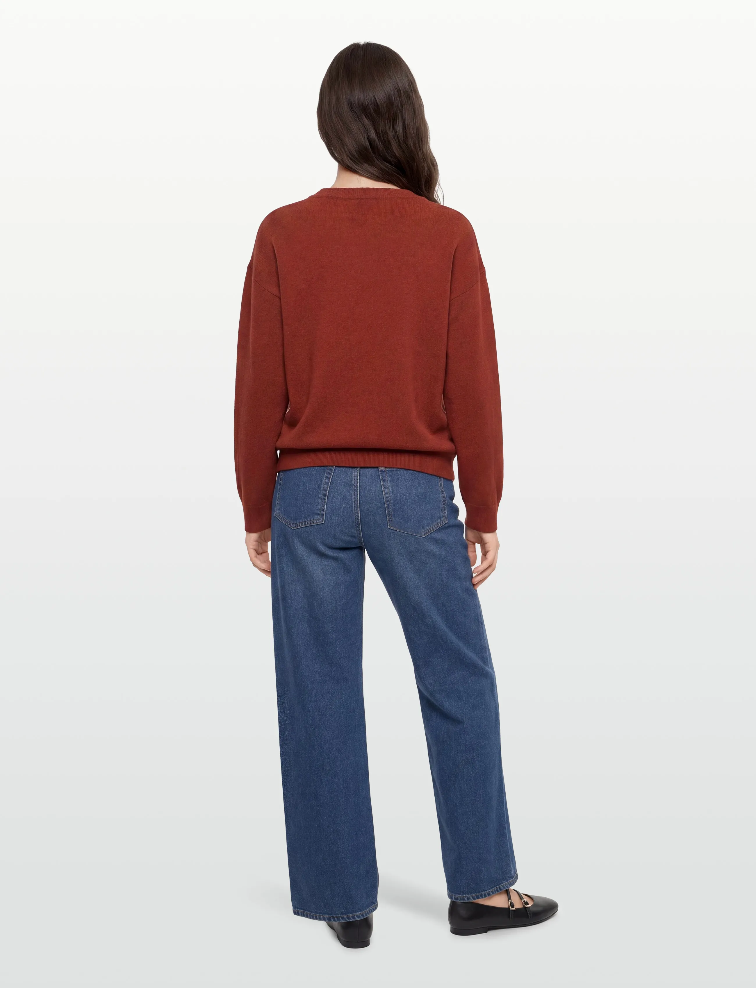 Gant - SUPERFINE LAMBSWOOL C-NECK - džemprid - modern rust - 4