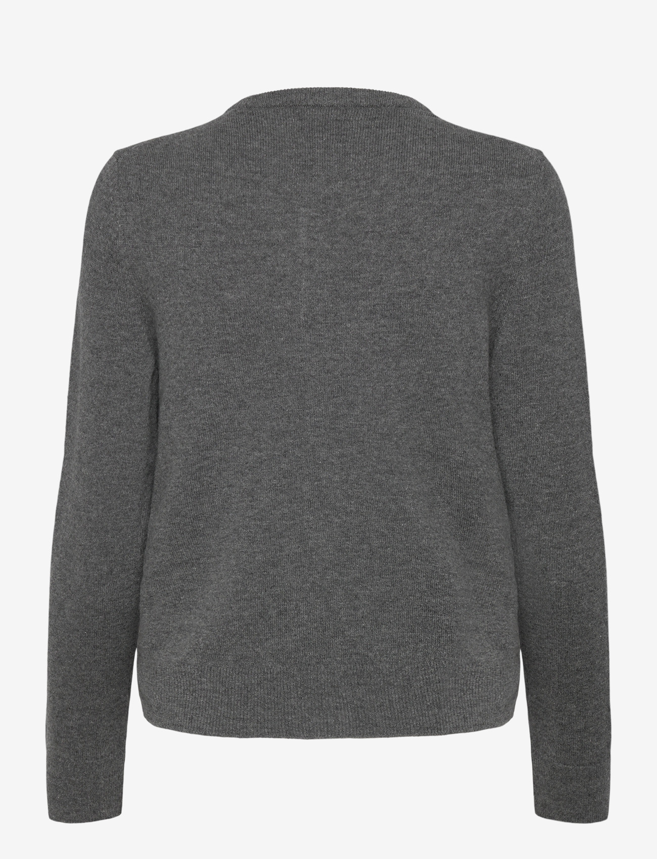 GANT - SUPERFINE LAMBSWOOL CARDIGAN - koftor - charcoal melange - 1