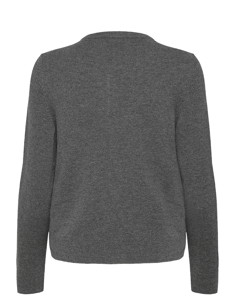 GANT - SUPERFINE LAMBSWOOL CARDIGAN - koftor - charcoal melange - 1