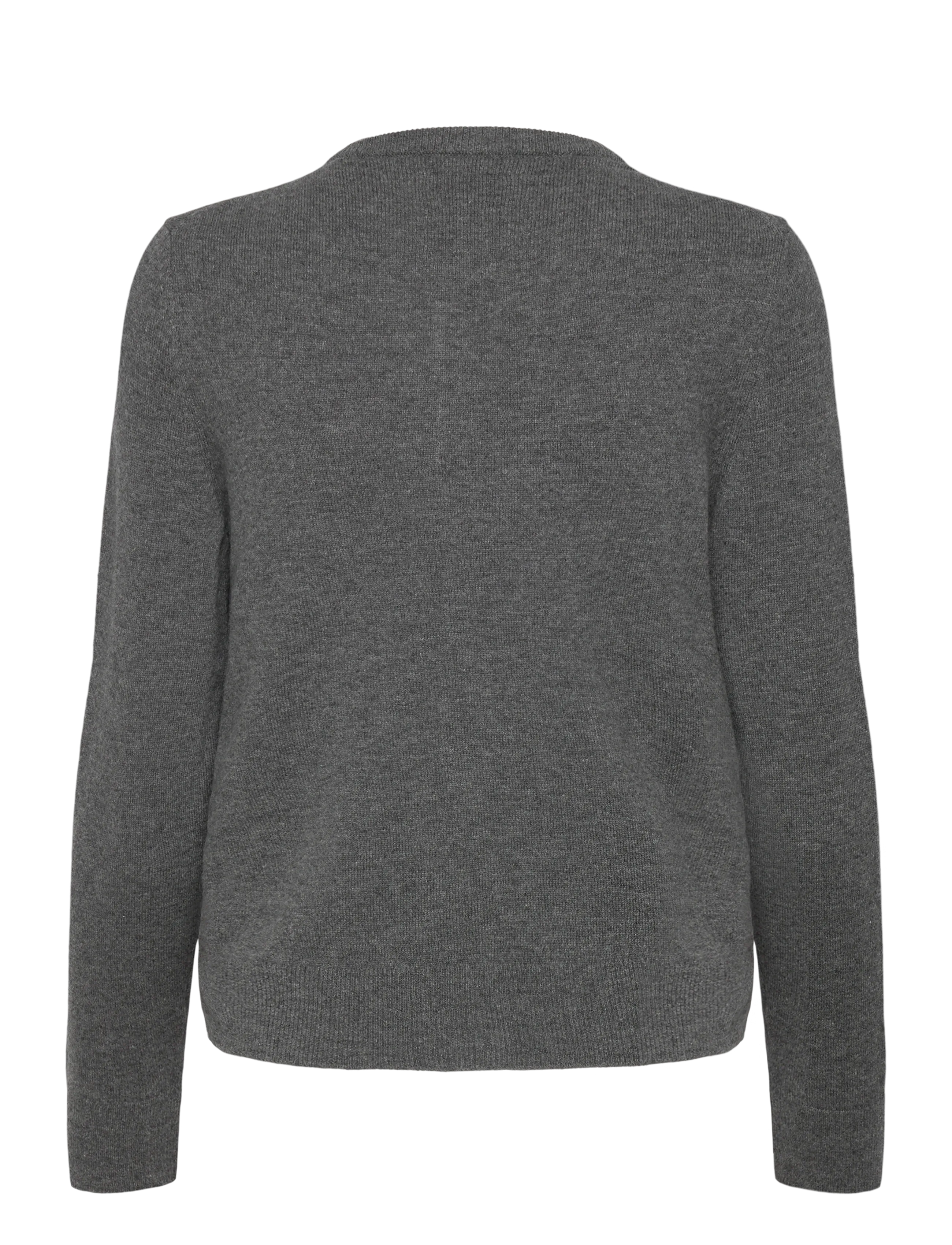 Gant - SUPERFINE LAMBSWOOL CARDIGAN - charcoal melange - 2