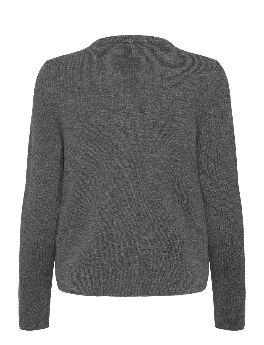 Gant - SUPERFINE LAMBSWOOL CARDIGAN - charcoal melange - 2