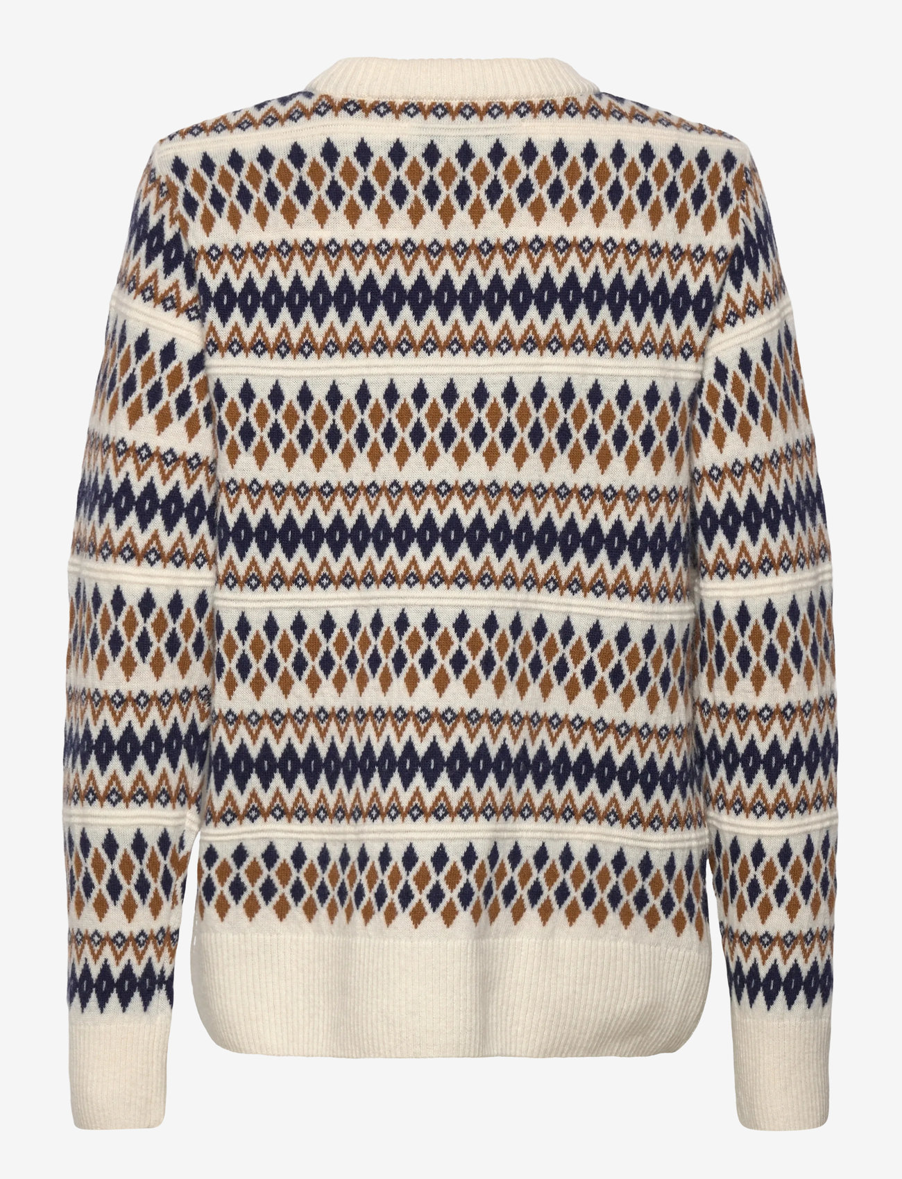 GANT - FAIRISLE C-NECK - striktrøjer - cream - 1
