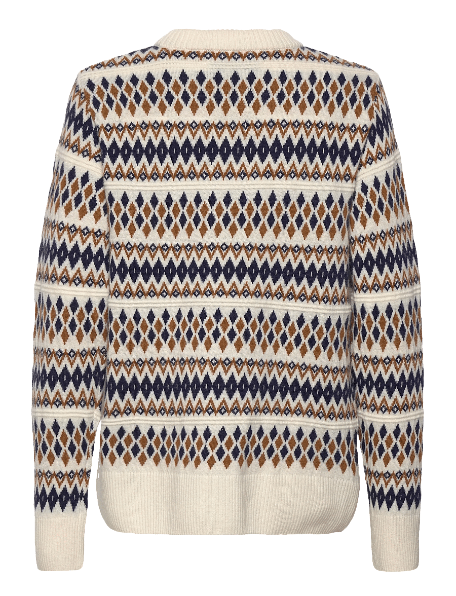 Gant - FAIRISLE C-NECK - sviitrid - cream - 1