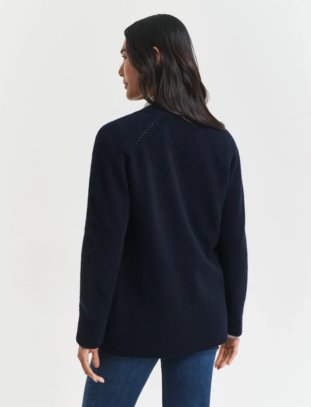 GANT - DETAIL KNIT CARDIGAN - kashmir - evening blue - 2