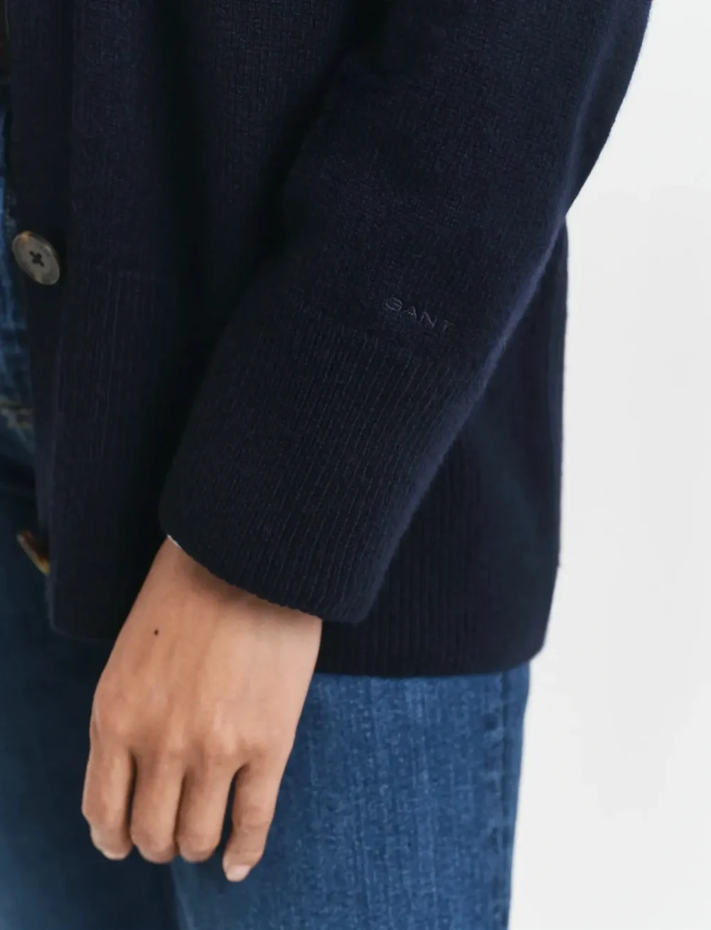 GANT - DETAIL KNIT CARDIGAN - kashmir - evening blue - 5