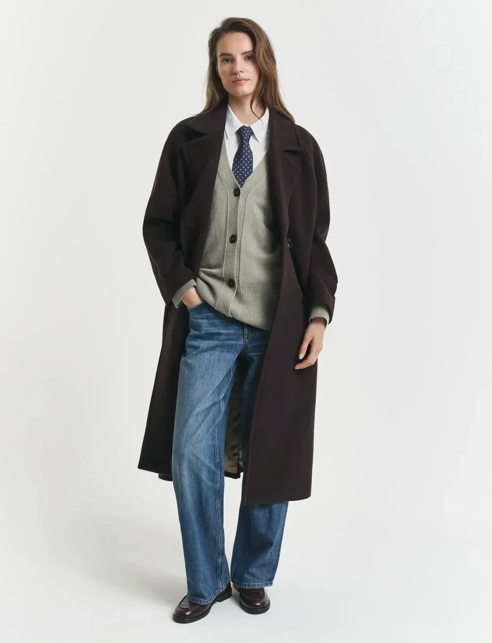 GANT - DETAIL KNIT CARDIGAN - cashmere - faded sage - 3