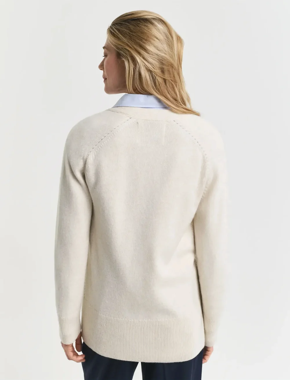 GANT - DETAIL KNIT CARDIGAN - koftor - taupe beige - 2