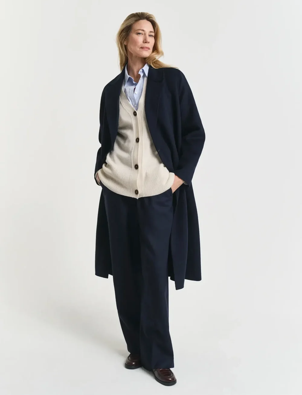 GANT - DETAIL KNIT CARDIGAN - koftor - taupe beige - 3