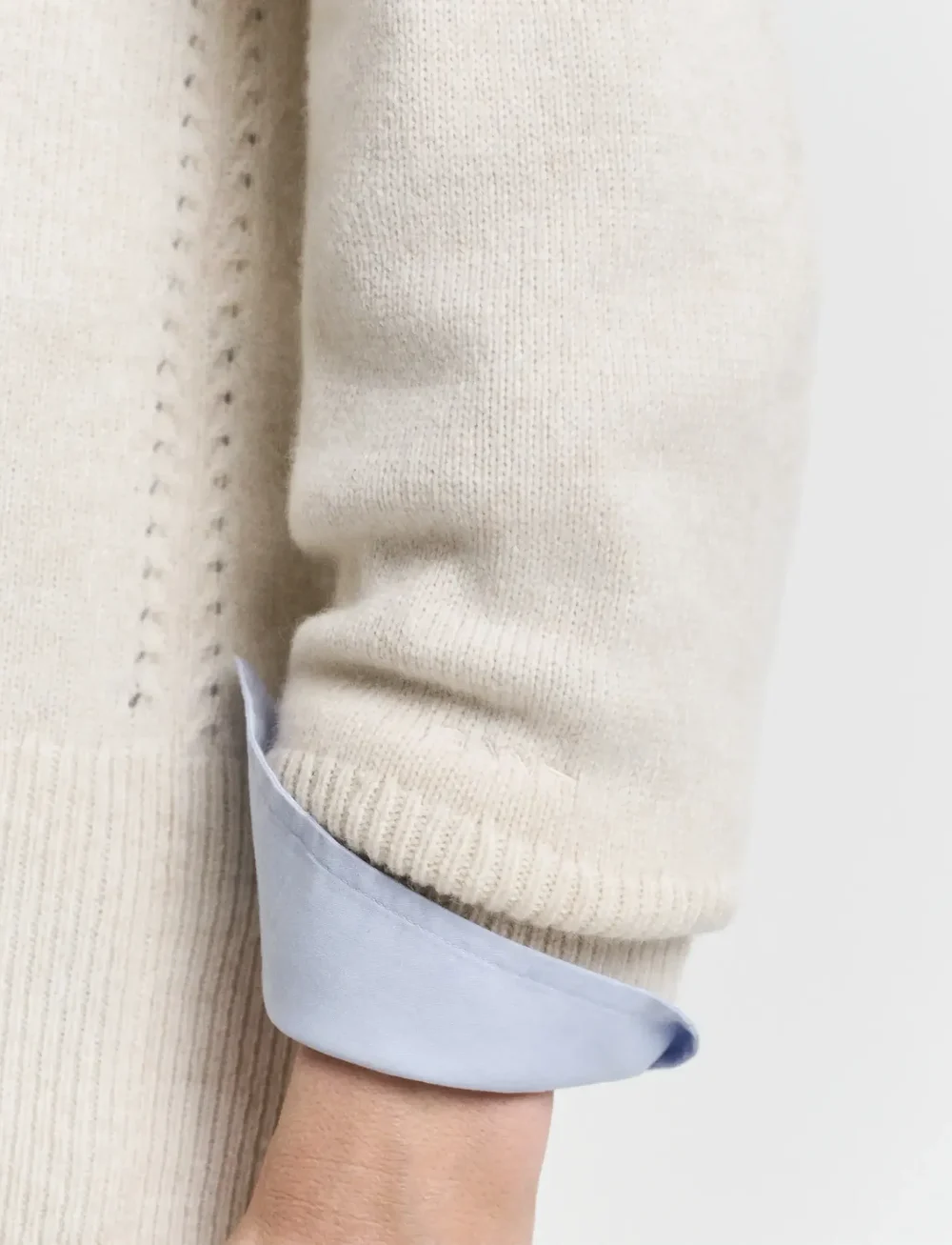 GANT - DETAIL KNIT CARDIGAN - koftor - taupe beige - 5