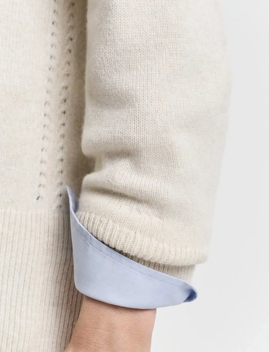 Gant - DETAIL KNIT CARDIGAN - kaschmir - taupe beige - 5