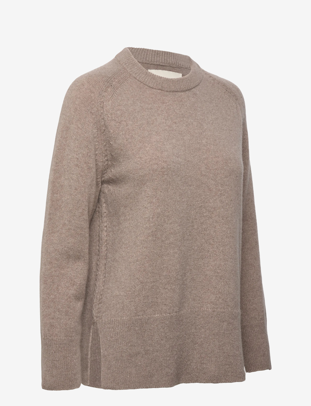 GANT - SOFT WOOL LOUNGE C-NECK - efterårstøj - taupe beige - 1