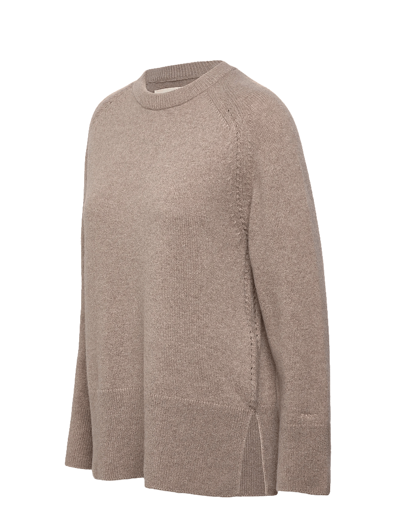 GANT - SOFT WOOL LOUNGE C-NECK - cashmere - taupe beige - 3