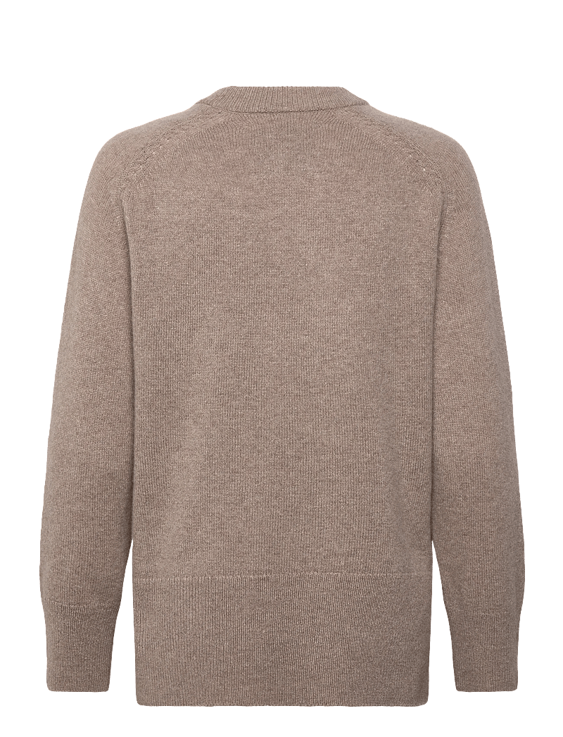 GANT - SOFT WOOL LOUNGE C-NECK - cashmere - taupe beige - 4