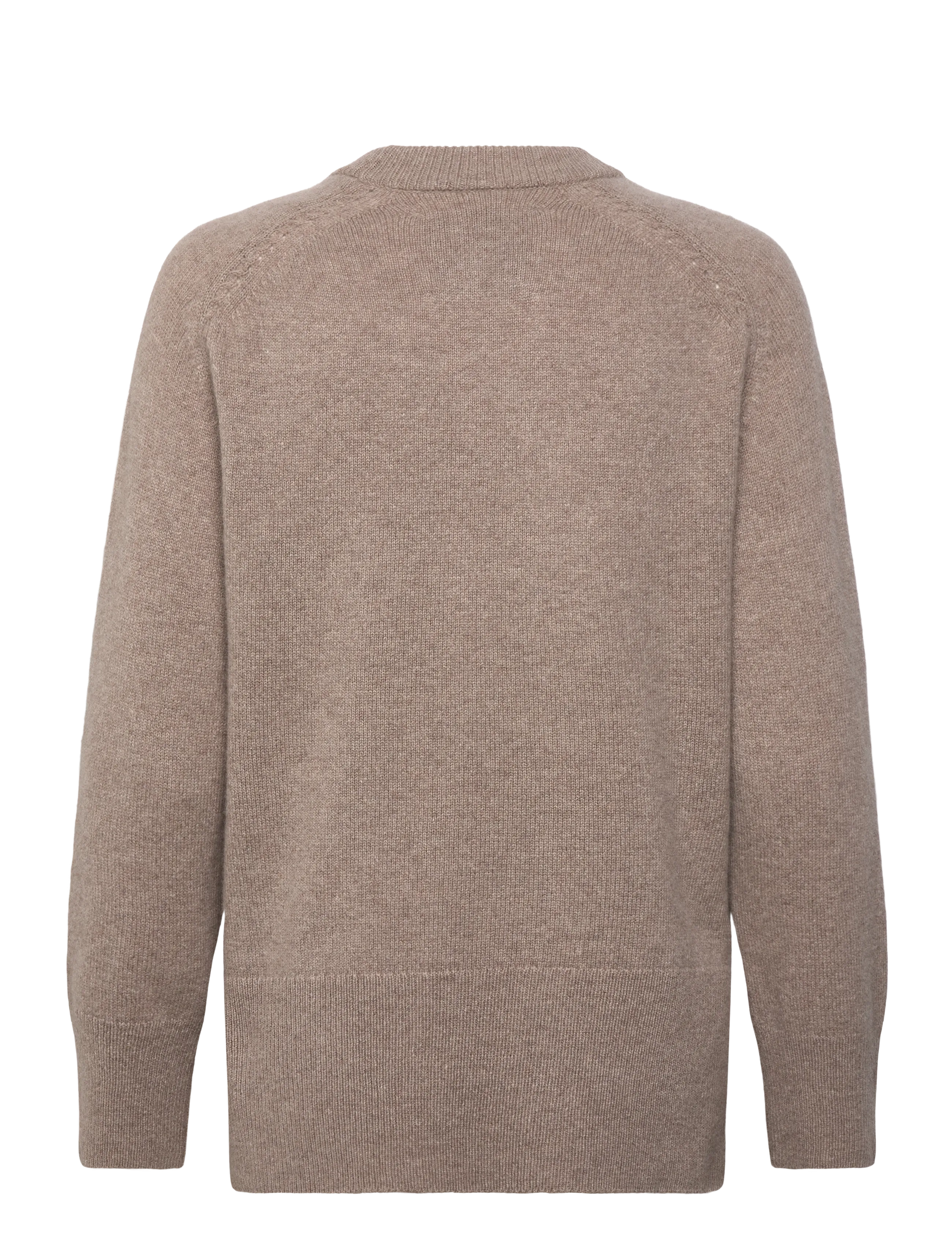 GANT - SOFT WOOL LOUNGE C-NECK - taupe beige - 4