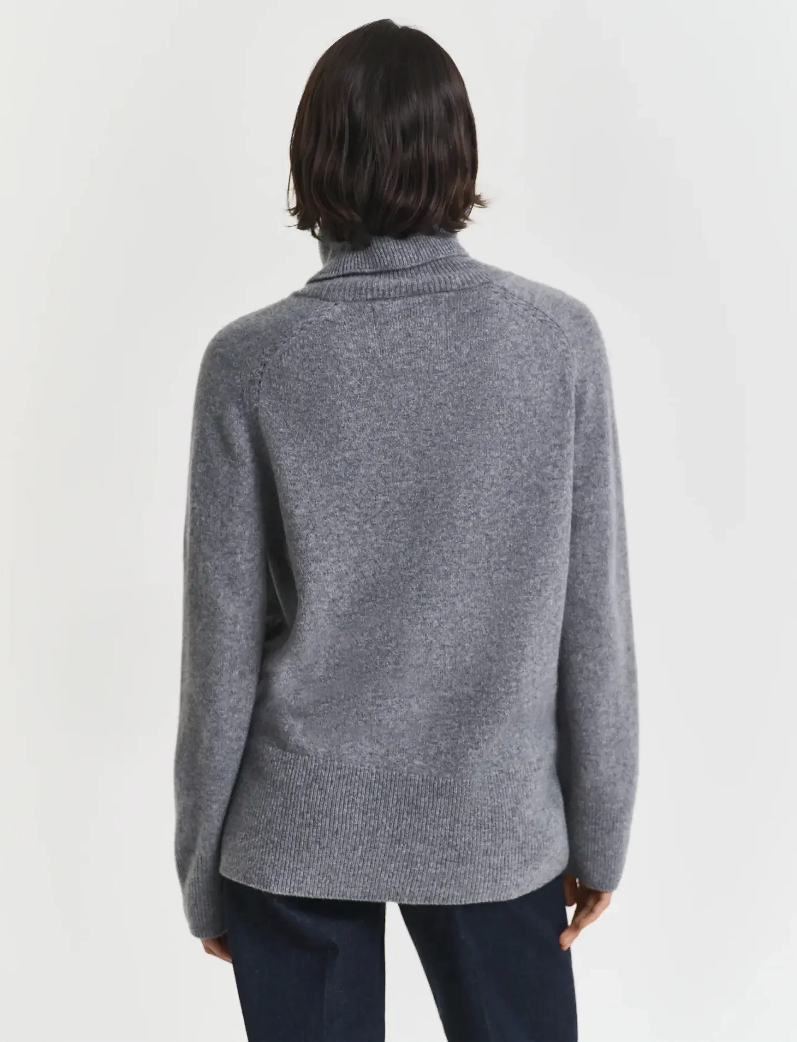 Gant - SOFT WOOL TURTLENECK - cashmere - charcoal melange - 2