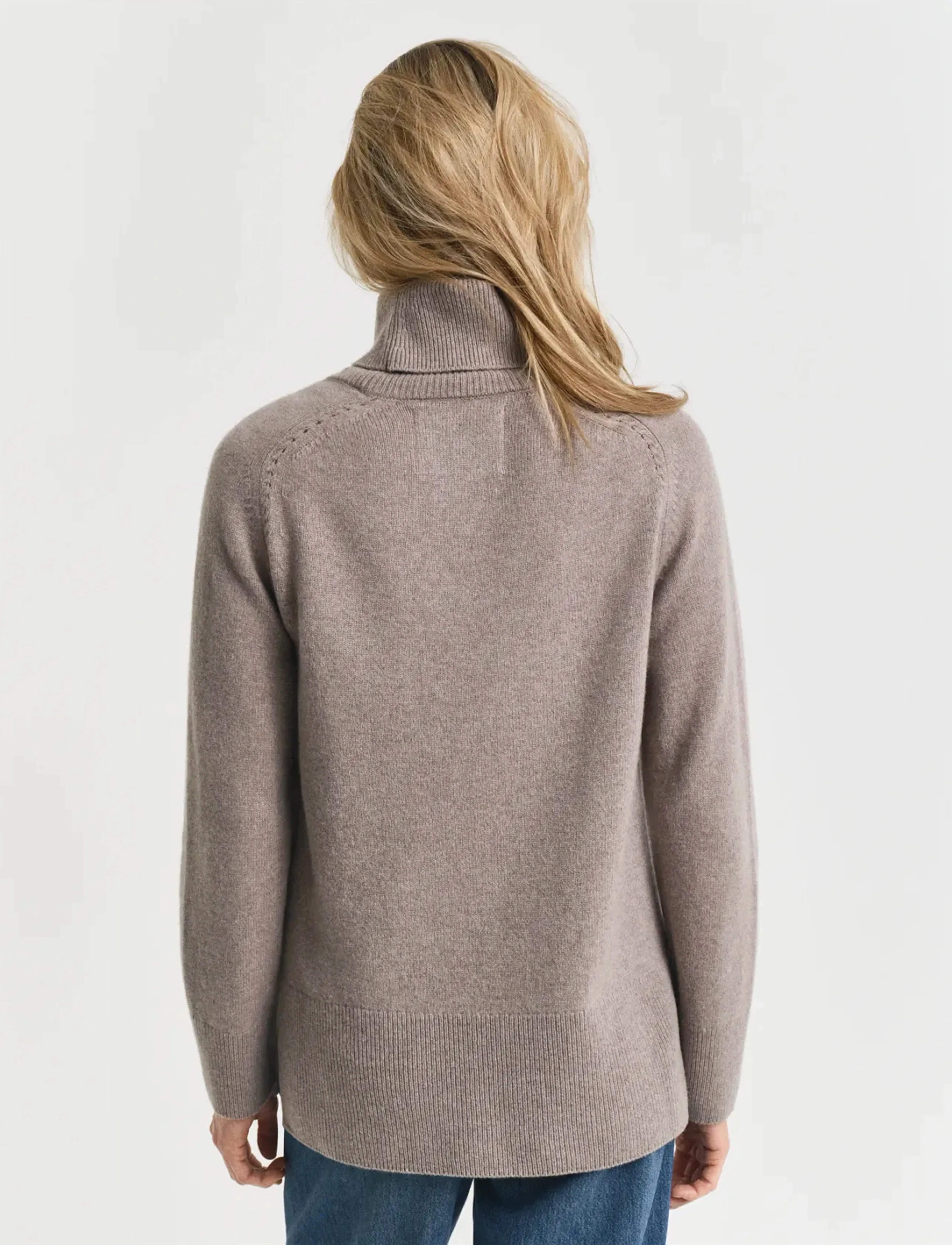 Gant - SOFT WOOL TURTLENECK - rullekraver - taupe beige - 2